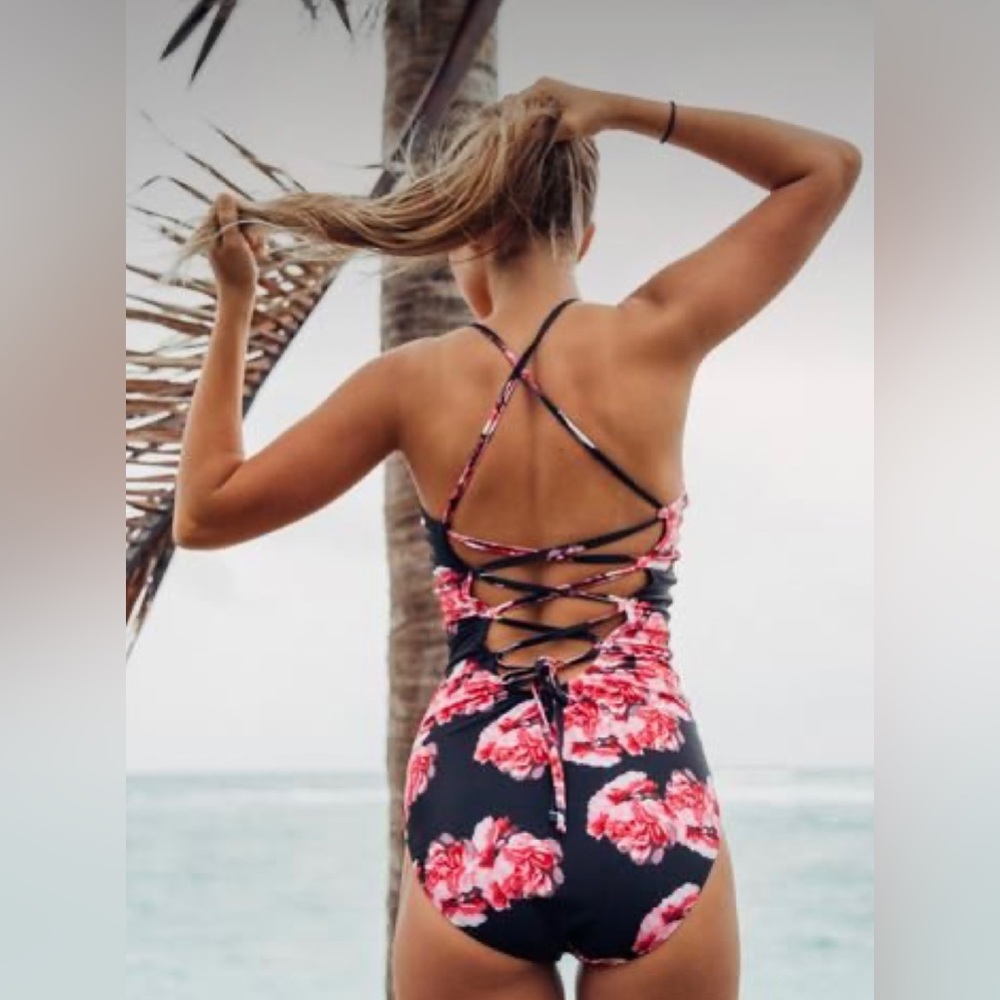 Albion One Piece Standout Peony Swimsuit